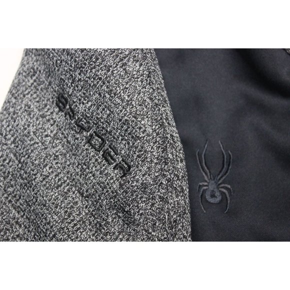 Spyder men's 1/2 zip front Gait knit fleece pullover jacket L - Picture 6 of 15